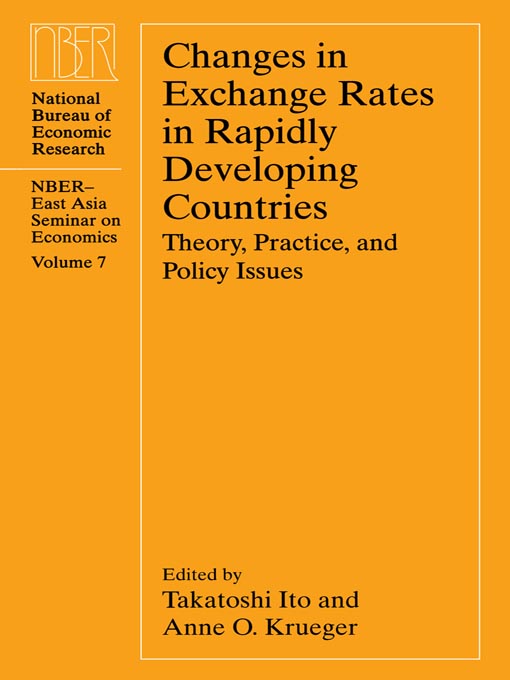 Title details for Changes in Exchange Rates in Rapidly Developing Countries by Takatoshi Ito - Available